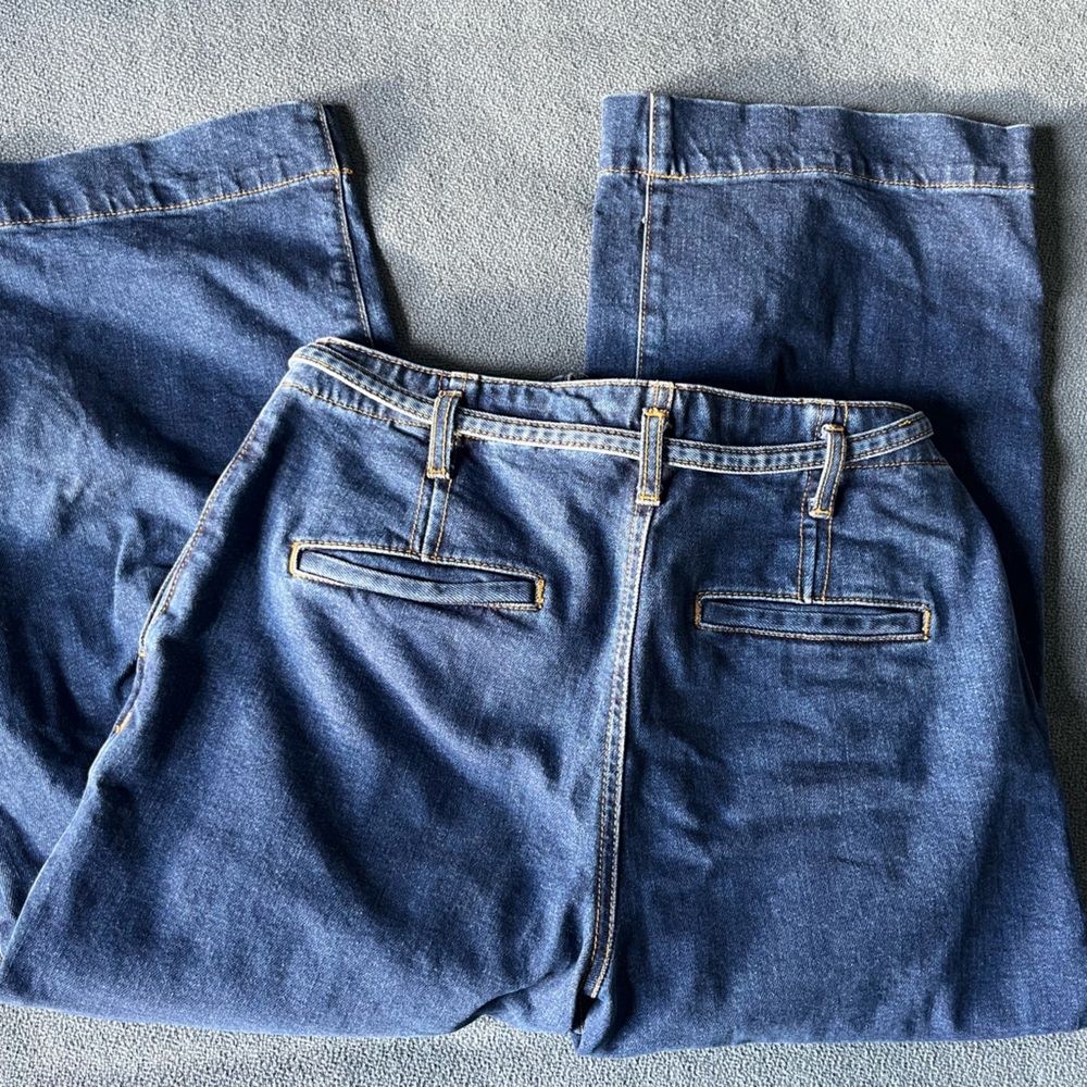 Boden Blue Denim Culottes Jeans